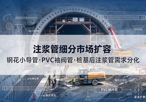 昭觉注浆管细分市场扩容，隧道钢花小导管、PVC 袖阀管、桩基后注浆管需求分化