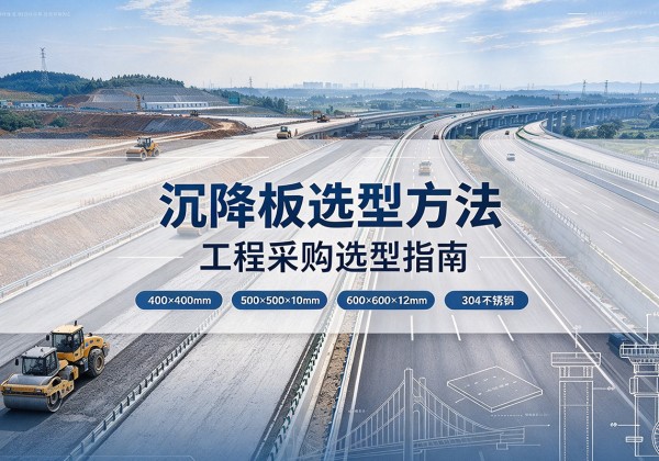 昭觉沉降板选择方法